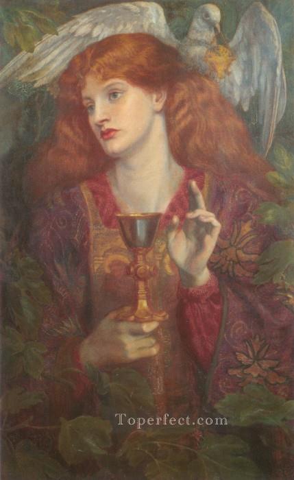 The Holy Grail Pre Raphaelite Brotherhood Dante Gabriel Rossetti Oil Paintings